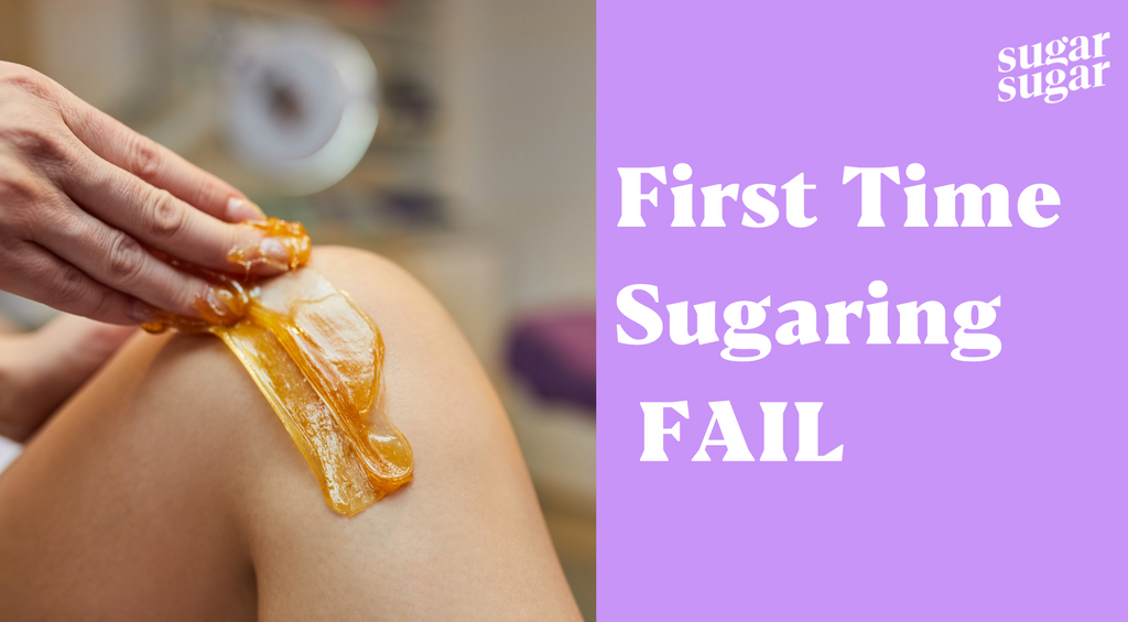 At-home sugaring fail