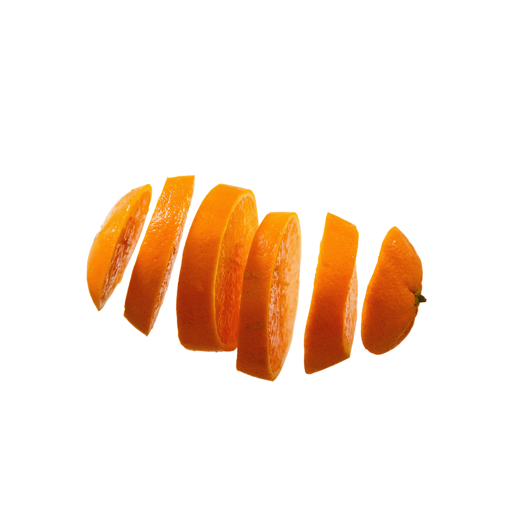 orange slices skin