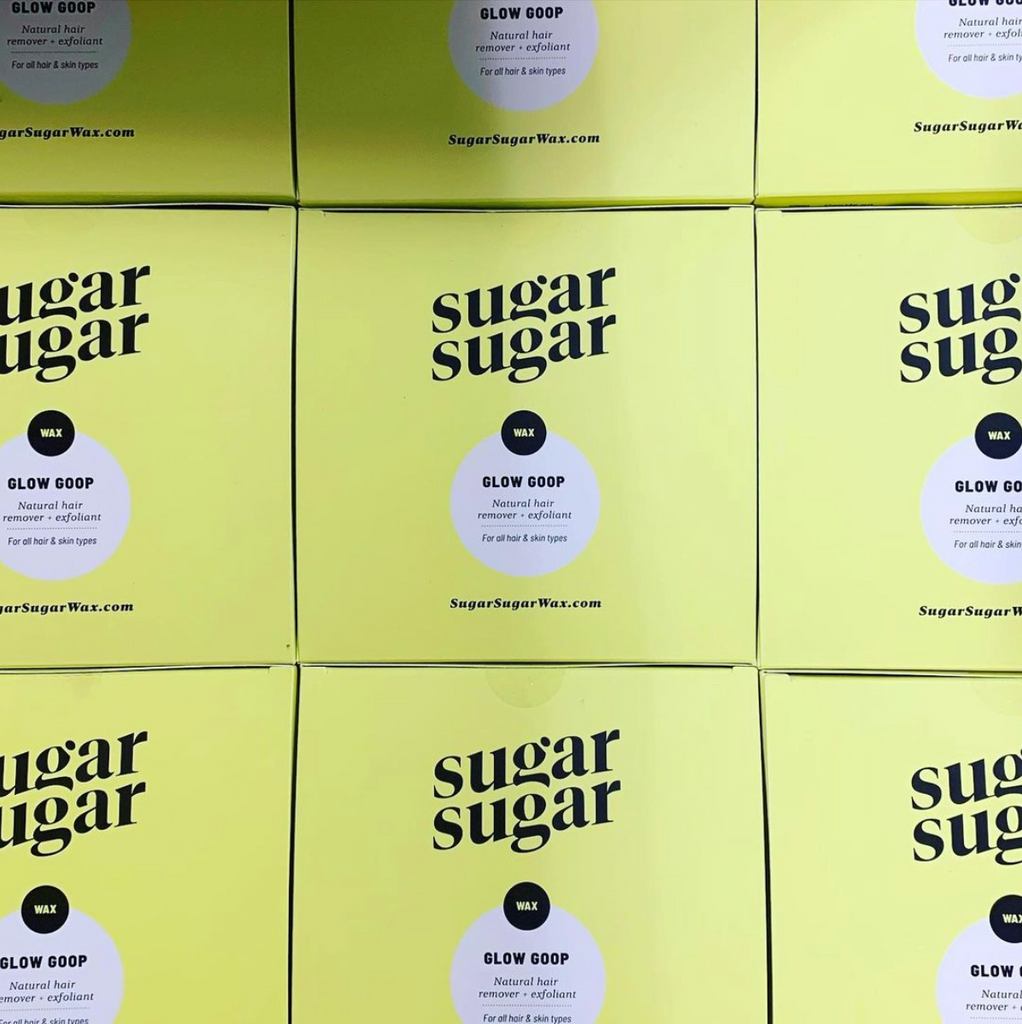 Glow Goop sugaring wax boxes